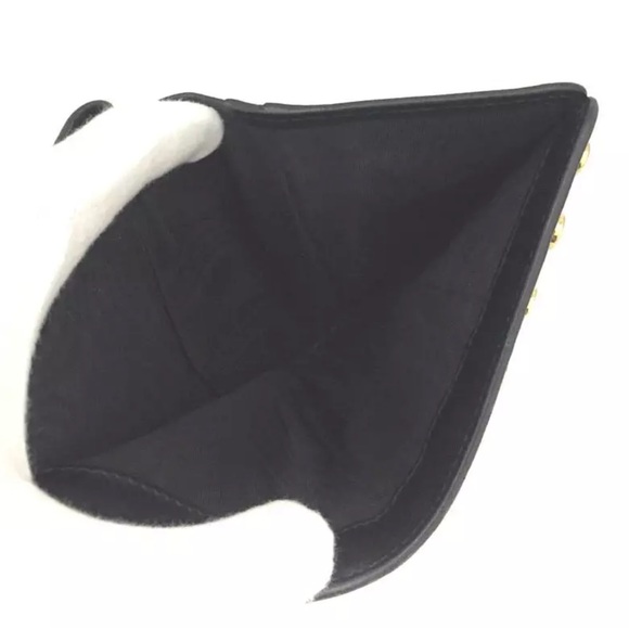 232 Preloved Prada Logo Studded Leather Bifold Wallet - Picture 6 of 9